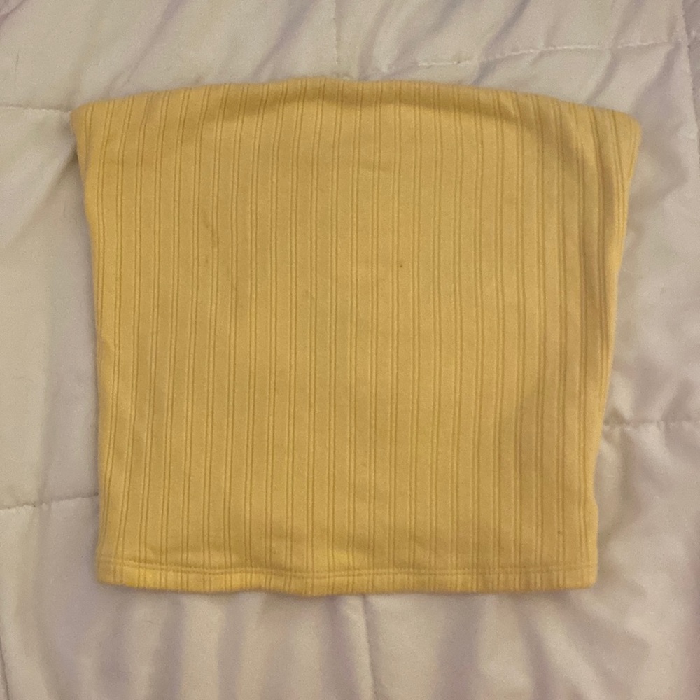 Yellow tube top